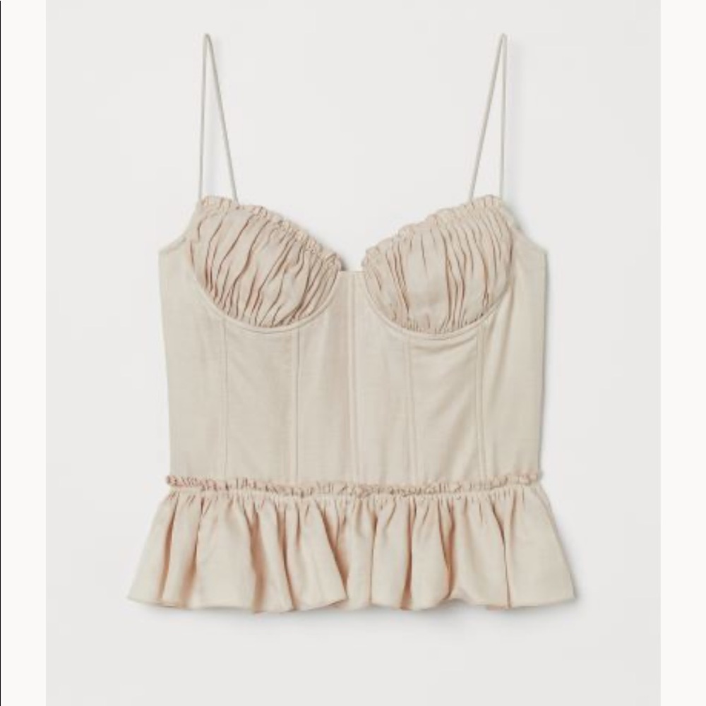 Brock collection Linen Corset top